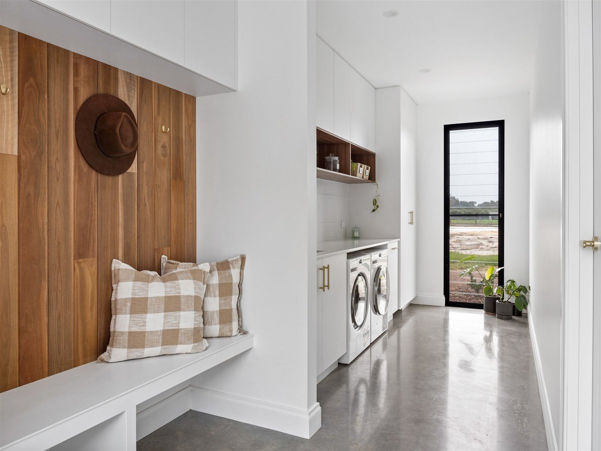 Forest To Coast Homes - Laundry mudroom goals